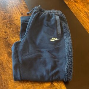 Nike Kids Dark Blue Joggers with Logo